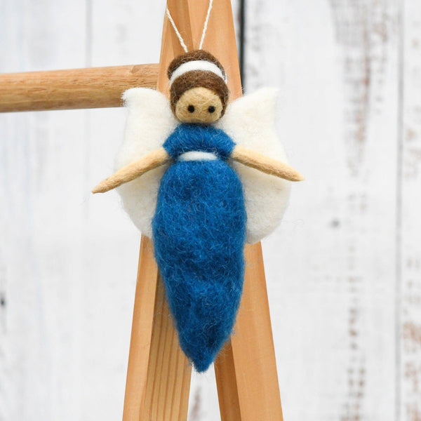 Felt Needle Felted Fairy - Blue