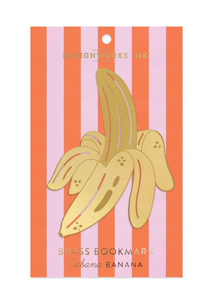 Brass Bookmark - Banana