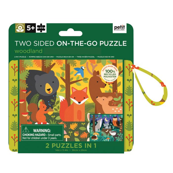Petit Collage Two Sized Puzzle - Woodland