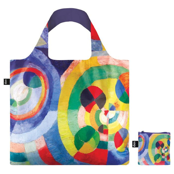 LOQI Foldable Shopper Bag - Delauney Circular Forms