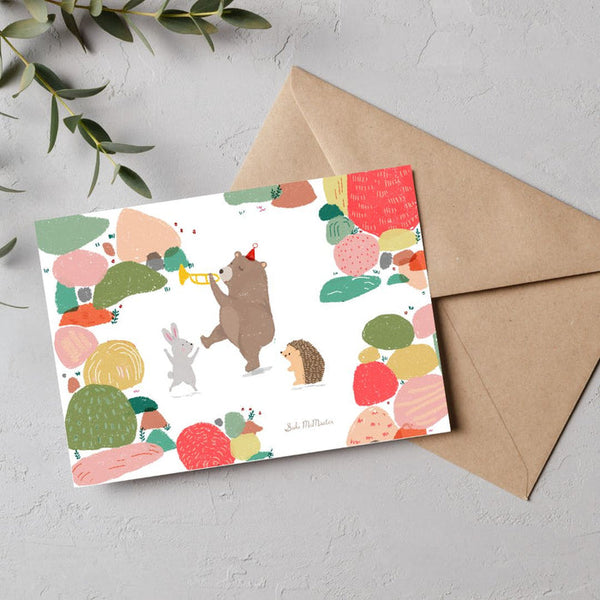 Suki McMaster Card - Bear Celebration