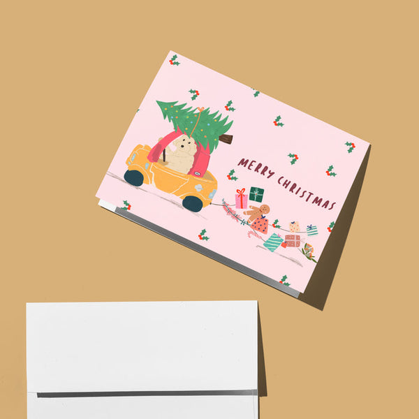 Suki McMaster Card - Christmas Daisy