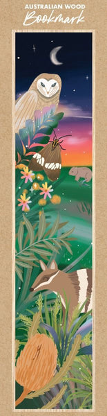 Wooden Bookmark - CW G'day - Owl