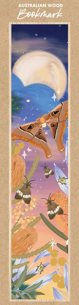 Wooden Bookmark - CW G'day - Moonlight