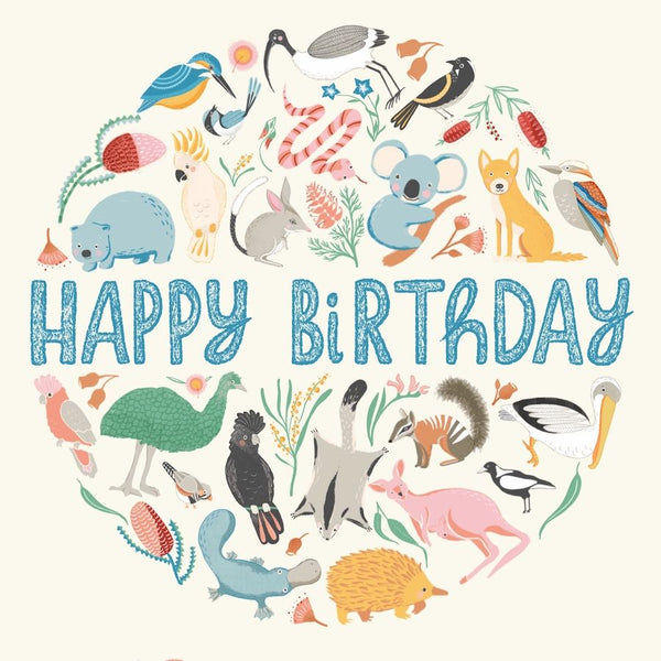 Wirihana Design Mini Card - Aussie Birthday