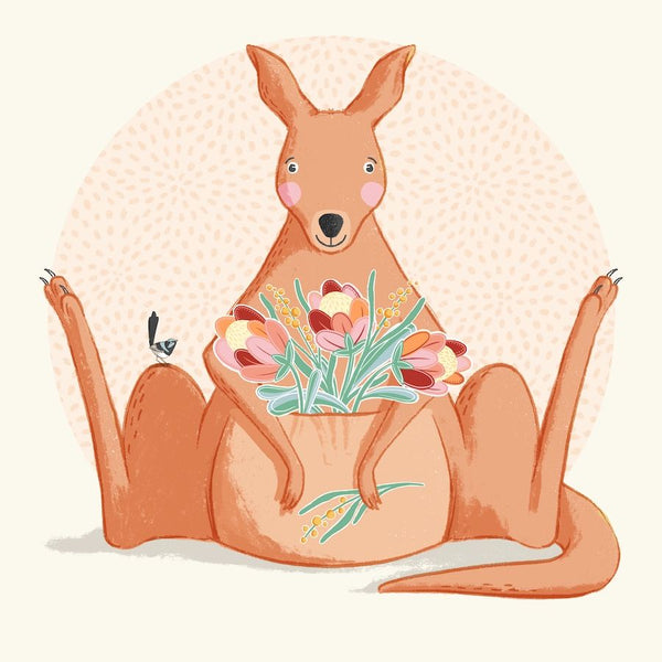 Wirihana Design Mini Card - Kangaroo