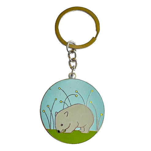 Red Parka Key Ring - Wombat