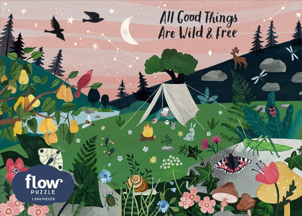1000 Pc Puzzle - Flow - All Good Things Are Wild and Free