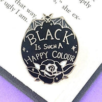 Jubly Umph Lapel Pin - Black is Such a Happy Colour