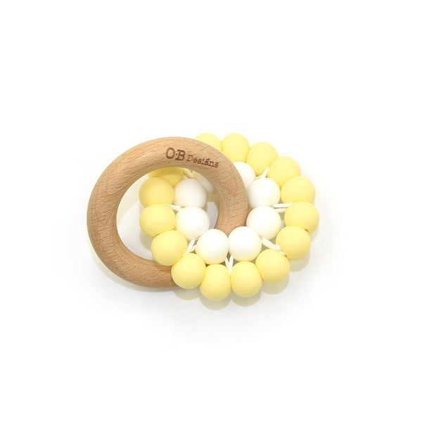 OB Designs - Wooden Teether - Lemon
