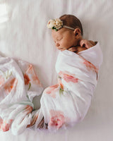 Organic Muslin Wrap - Sorbet Bloom