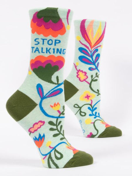 Blue Q Women's Socks - Stop Talking