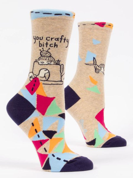 Blue Q Women's Socks - You Crafty Bitch