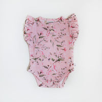 Snuggle Hunny Short Sleeve Bodysuit - Pink Wattle