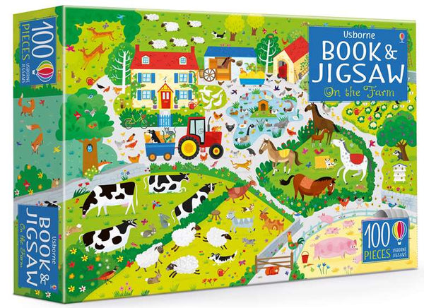 Usborne 100 Pc Jigsaw and Book - On the Farm