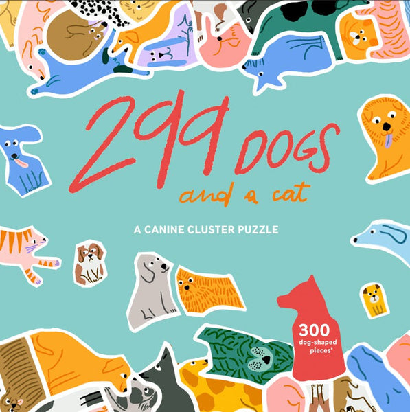 300 Pc Jigsaw - 299 Dogs (and a cat)