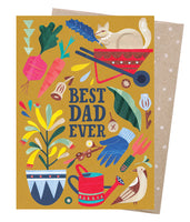 Earth Greetings Card - Best Dad Gardener