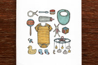 The Nonsense Maker Card - Baby Keepsakes