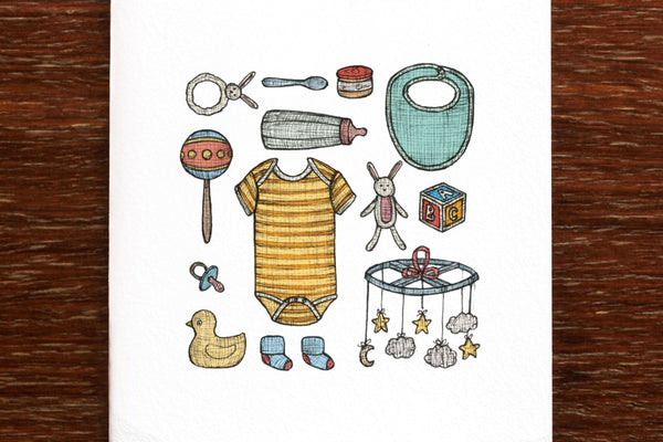 The Nonsense Maker Card - Baby Keepsakes