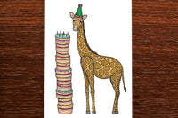 The Nonsense Maker Card - Birthday Giraffe