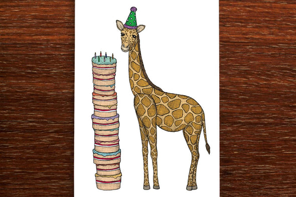 The Nonsense Maker Card - Birthday Giraffe