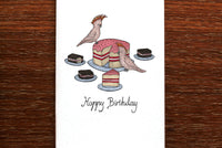 The Nonsense Maker Card - Birthday Cockatoos and Cake