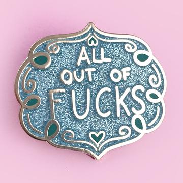 Jubly Umph Lapel Pin - All Out of Fucks
