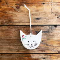 Paper Boat Press Xmas Ornament - Cat