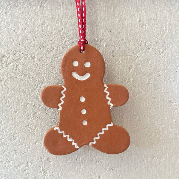 Paper Boat Press Xmas Ornament - Gingerbread Person