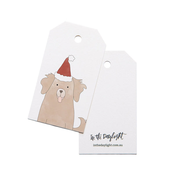 In the Daylight Gift Tag Pack of 5 - Christmas Dog