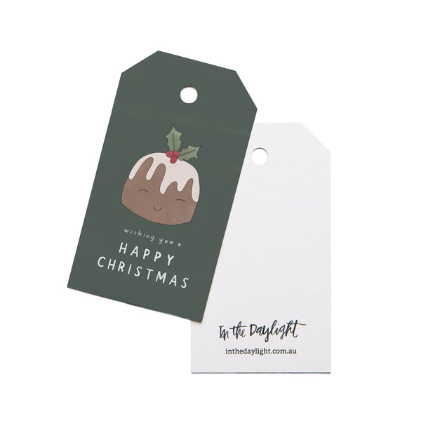 In the Daylight Gift Tag Pack of 5 - Christmas Pudding
