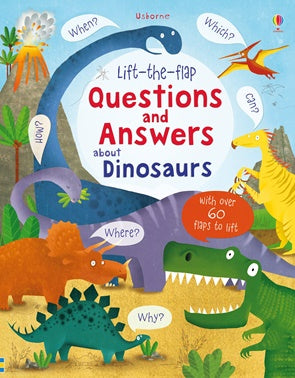 Board Book - Usborne Lift the Flap Questions and Answers - About Dinosaurs