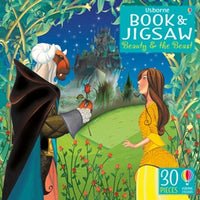 Usborne 30 Pc Jigsaw and Book - Beauty and the Beast
