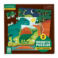 20 Pc Puzzle - Magnetic - Dinosaurs