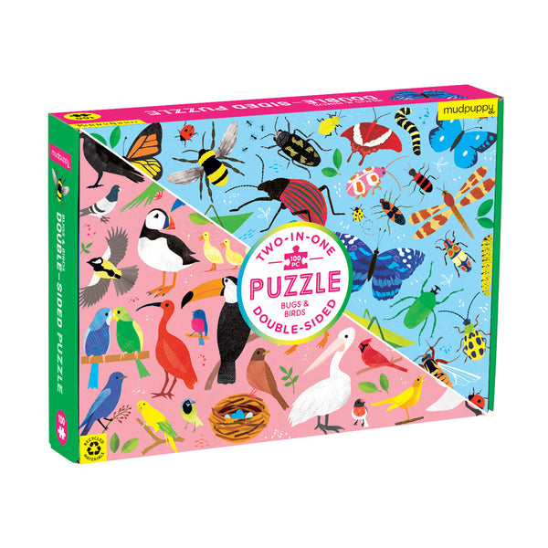 100 Pc Puzzle - Double Sided - Bugs & Birds