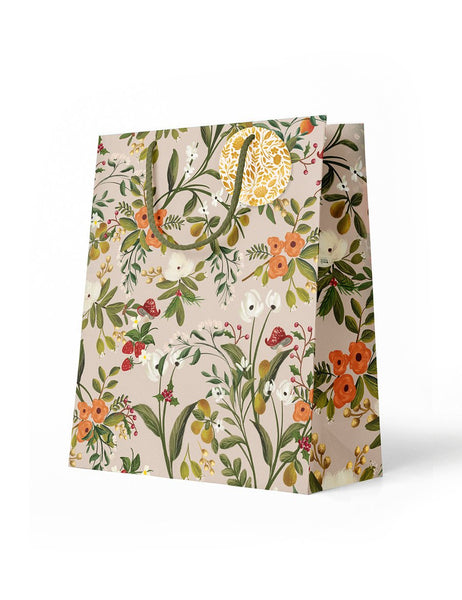 Bespoke Letterpress Gift Bag - Medium Orange Blossom