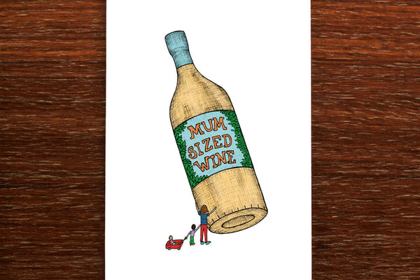 The Nonsense Maker Card - Mum Sized Wine