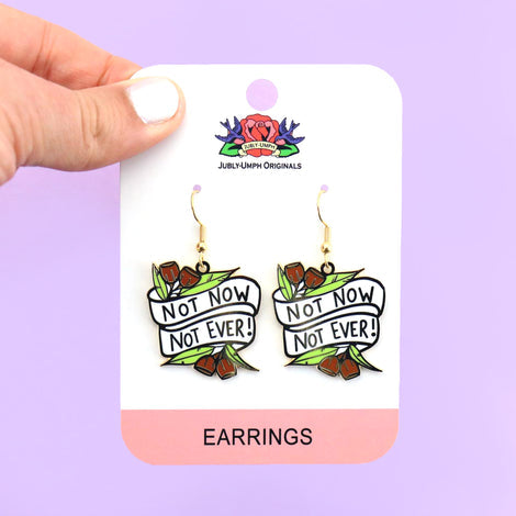 Jubly Umph Earrings - Not Now Not Ever