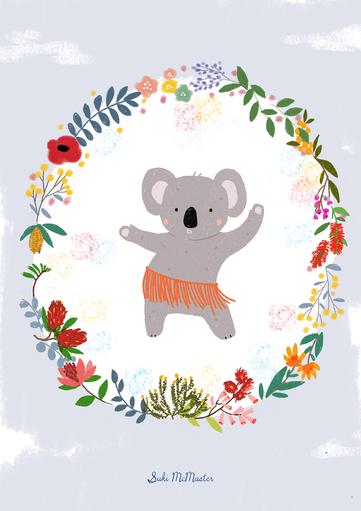 Suki McMaster Card - Dancing Koala