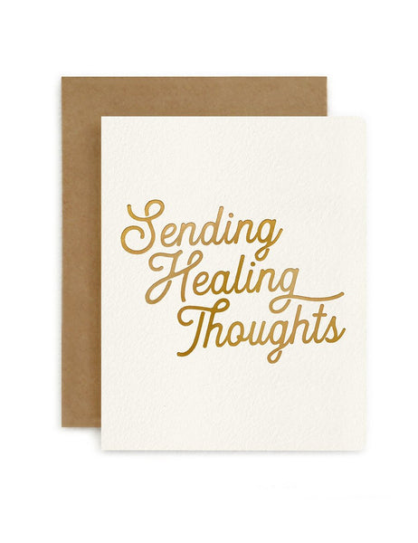 Bespoke Letterpress - Sending Healing Thoughts