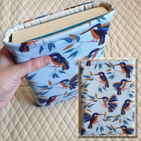 Stitch Shelf Book Sleeve - Kingfisher