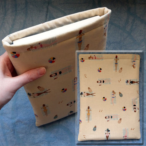 Stitch Shelf Book Sleeve - Sunbathers