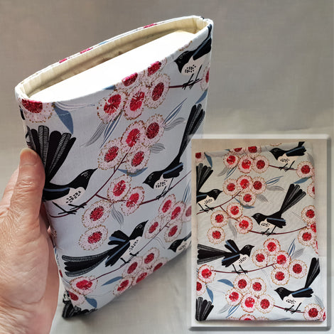 Stitch Shelf Book Sleeve - Willie Wagtail