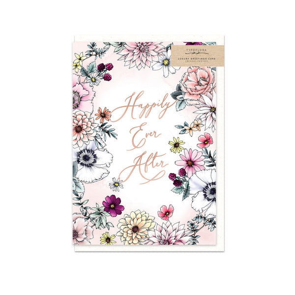 Typoflora Card - Happily Ever After