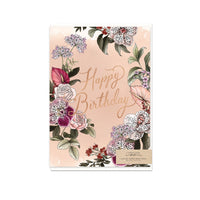 Typoflora Card - Orchid Birthday