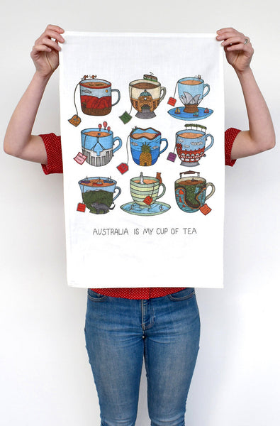 The Nonsense Maker Tea Towel - Aussie Teacup