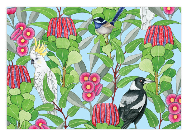 Earth Greetings Folded Wrapping Paper - Native Jazz