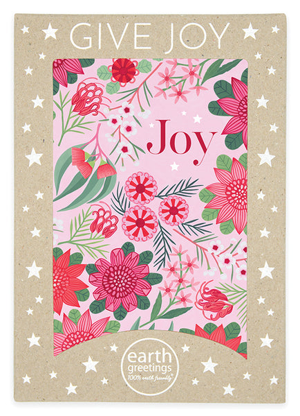 Earth Greetings Christmas Card Pack of 8 - Joyful Waratahs