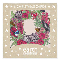 Earth Greetings Christmas Card Pack - Flourishing Wreath