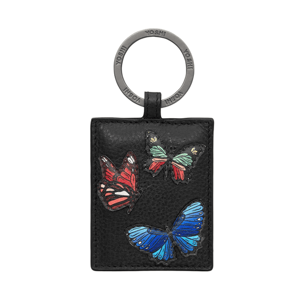 Yoshi Leather Keyring - Amongst Butterflies